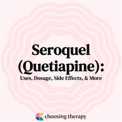 Seroquel Quetiapine What You Need To Know