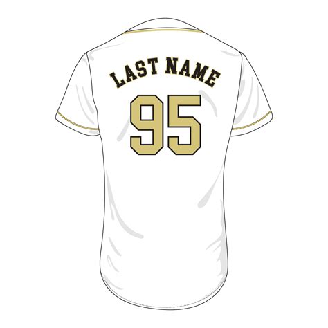 Arch Piping Baseball Jersey Vector Design Template