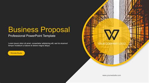 Ppt Of Yellow Business Proposal Presentationpptx Wps Free Templates