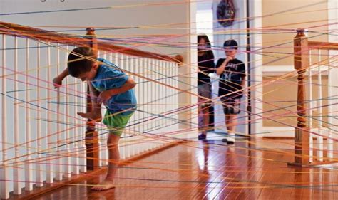 String Obstacle Course Northwest Montessori Preschool
