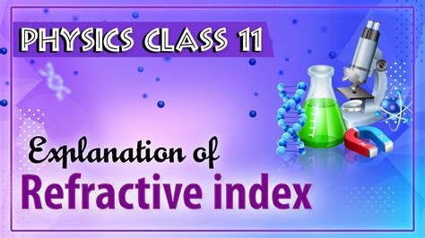 Explanation Of Refractive Index Refraction Of Light Physics Class
