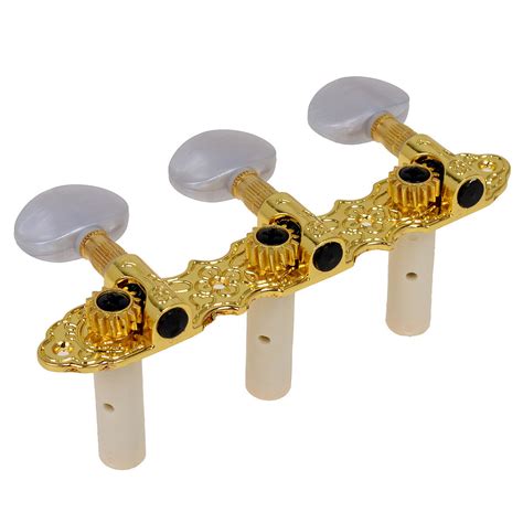 Classical Guitar Tuning Pegs Gold Plated White Pearloid Head Machine Heads Tuner Ebay