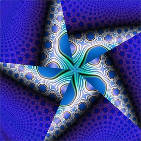 Uf Star Fractal Art Visual Illusion Fractals