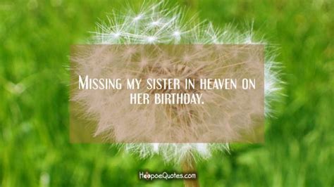 Missing My Sister In Heaven On Sister Birthday Quotes Birthday Wishes For Myself Sister Quotes
