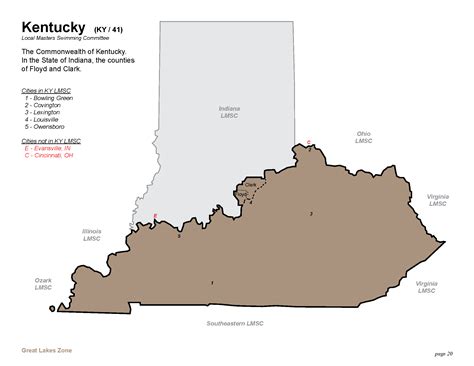 Map Of Indiana And Kentucky Cities