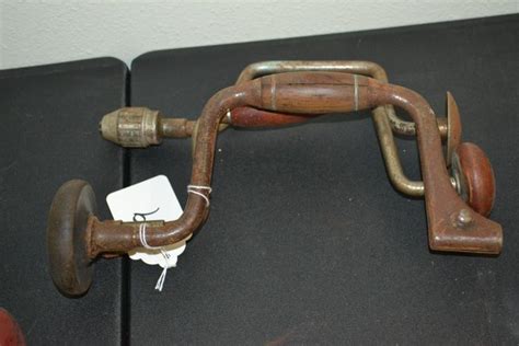 3 Antique Ratcheting Hand Crank Brace Drills