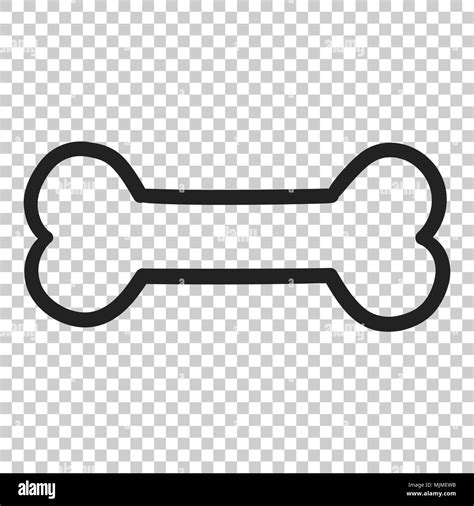 Dog Bone Toy Icon Vector Illustration On Isolated Transparent
