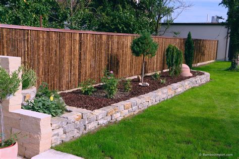 These wires make it possible for the bamboo borders to be flexible to align to varying paths and fit your backyard decoration idea. Black Bamboo Fence Roll 250 x 200 cm in 2020 | Landscaping ...