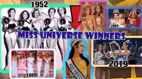 Miss Universe 1952 2019 The Parade Of All Winners Crowning Moment 🥇 Own That Crown