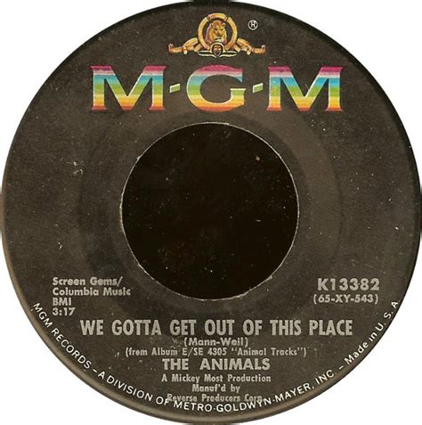 The Animals We Gotta Get Out Of This Place Vinyl At Discogs