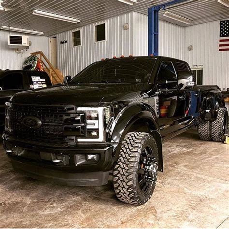 Lifted Black Ford Dually Truck Camiones Chevy Levantados Camiones