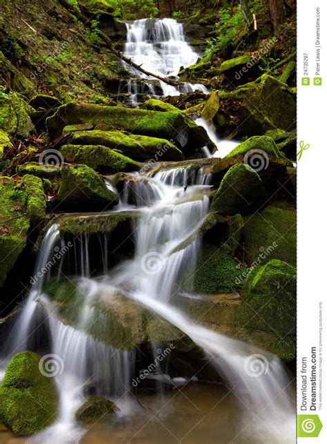 Waterfall Stock Image Image Of Outdoors Foliage Fall 24735297