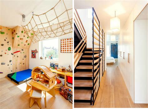 A Totally Modern Brooklyn Townhouse With A Rock Climbing