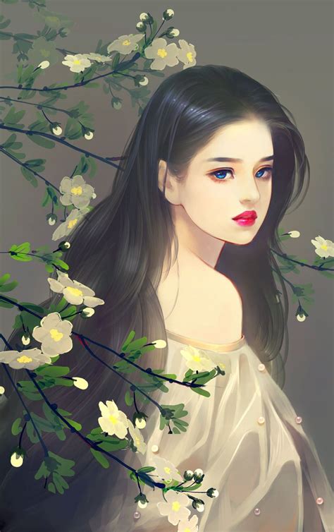 201605271805532033518009 868×1381 Anime Art Girl Beautiful Fantasy Art Painting Of Girl