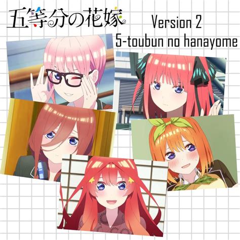 Poster Anime โปสเตอร์อนิเมะ เจ้าสาวผมเป็นแฝดห้า 5 Toubun No Hanayome