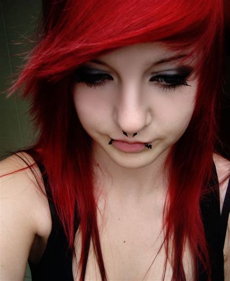 Pin By Andrew Taylor On Emo Hair Scene Girls Red Scene Hair Emo Scene Hair Emo Hair
