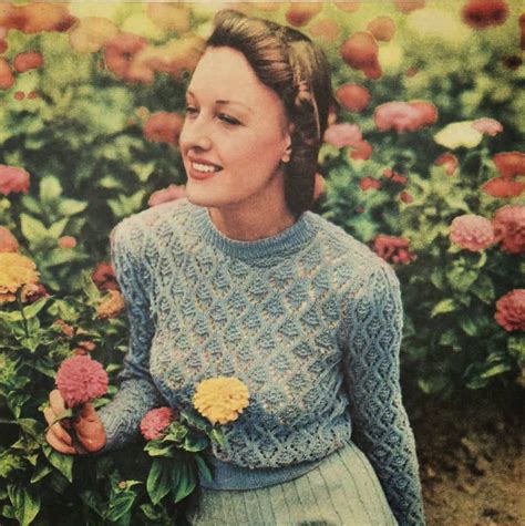 Elinor Free Pattern From The Australian Womens Weekly 1940 Jumper