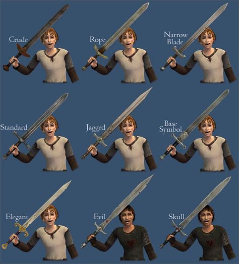 Swords For Morgaine Sims Medieval Sims 4 Cc Packs Sims