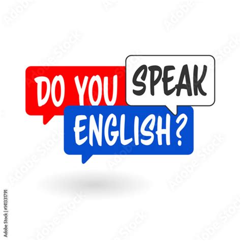 Do You Speak English Stock Vector Adobe Stock