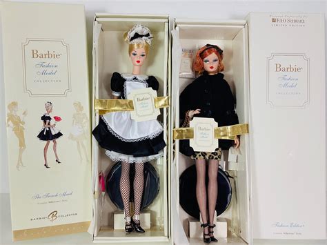 Lot BFMC Barbies Including The French Maid A Silkstone Barbie Wearing Her Sexy French