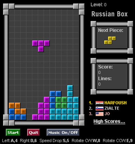 The famous game was created by soviet software engineer alexey pajitnov in 1984. Games: The Original Tetris Online Game