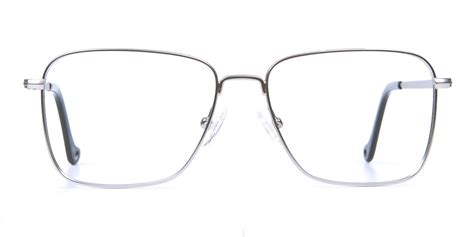 Silver Frame Glasses In Metal Square Wayfarer Alfred Pb3