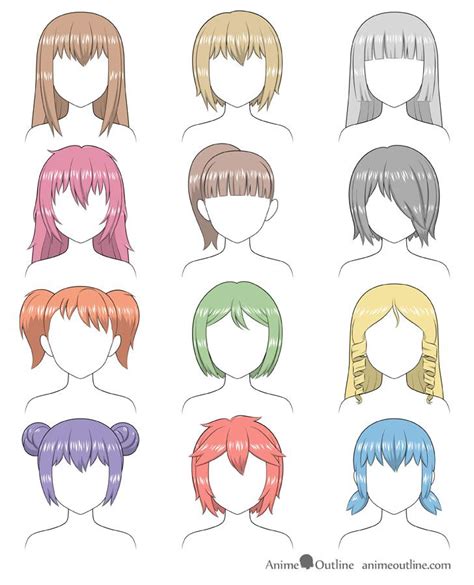 Anime Hair Step By Step At Drawing Tutorials