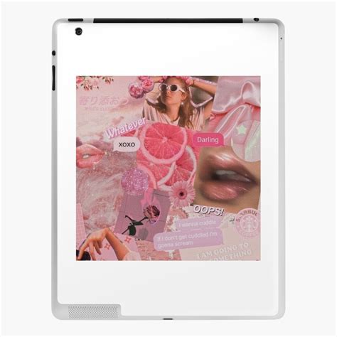 Y2K Pink Aesthetic Collage IPad Case Skin By Cloudy Moon Redbubble