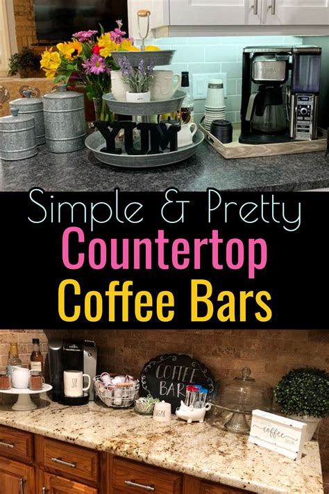 30+ stylish home coffee bar ideas (stunning pictures included). DIY Coffee Bar Ideas - Stunning Farmhouse Style Beverage ...