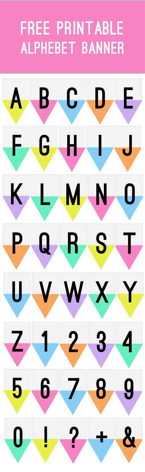 Best Templates Free Printable Alphabet Banner
