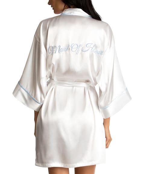 Linea Donatella Maid Of Honor Satin Wrap Robe Macy S