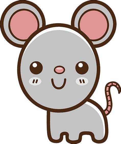 Cute Simple Kawaii Animal Cartoon Icon Mouse Vinyl Decal Sticker