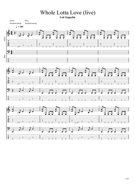 Whole Lotta Love Chords And Tabs Led Zeppelin