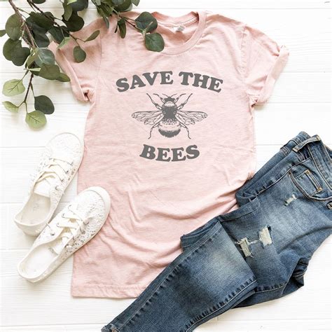 Save The Bees Tshirt Save The Bees Shirt Women Bee Gifts For Etsy