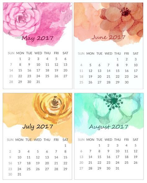 Free Mini Calendar 2017 Rightsimply