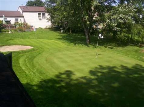 How to build a putting green in 2 days! Some of the best backyard putting greens - YouTube