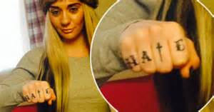 Josie Cunningham Gets Hate Tattooed On Her Hand To Warn Off Haters