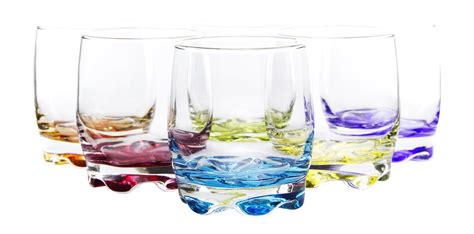 Vibrant Splash Waterbeverage Glasses 975 Ounce Set Of