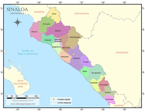 Sinaloa Mexico Map
