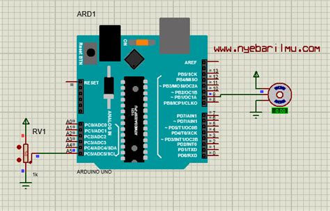 Contoh Rangkaian Arduino Dengan Kombinasi Sensor Pir Dan Motor Servo