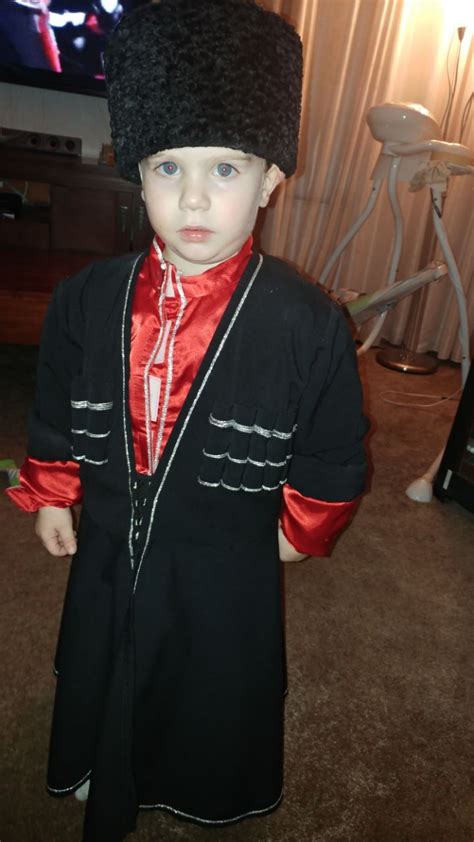 May God Bless Him Circassian Boy Wearing Traditional Circassian