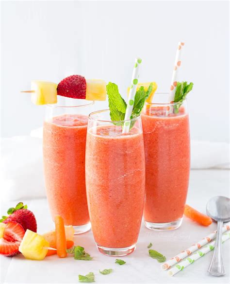 Tropical Carrot Smoothie This Simple To Make Carrot Smoothie Is