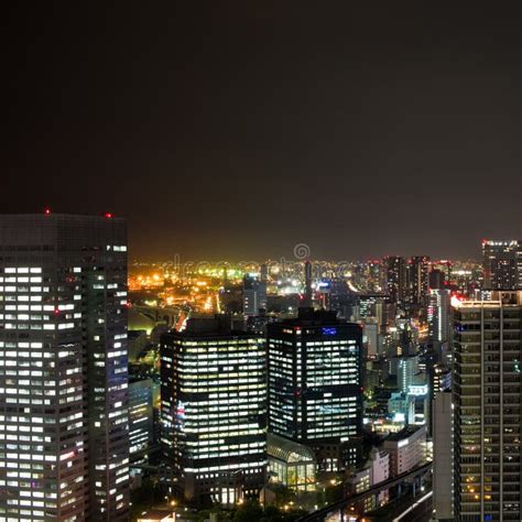 Tokyo Cityscape By Night Stock Image Image Of Building 9087941