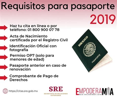 Sacar Cita Para Pasaporte Mexicano En Mexico