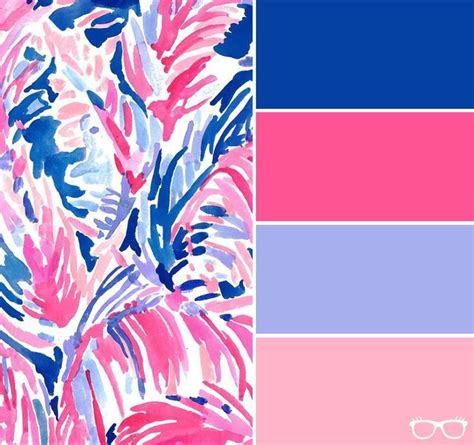 Navy Blue Hot Pink Lavender And Soft Pink Color Scheme Inspired By