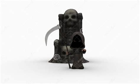 Cute Little Grim Reaper Stock Illustration Illustration Of Cute 16073311