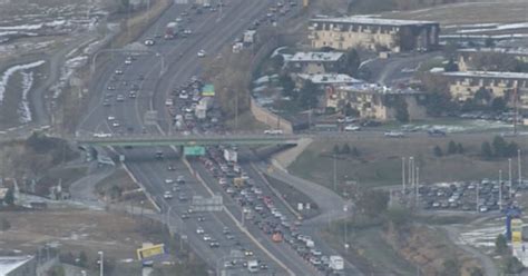 Nb Lanes I 25 Reopen At 84th After Accident Backups Remain For Miles