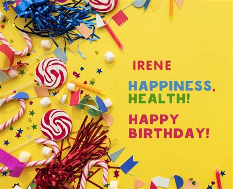 Happy Birthday Irene Pictures Congratulations