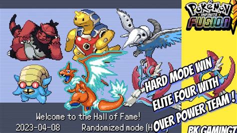 Pokemon Infinite Fusion Hard Modern Mode Eps 23 Beat Elite 4 With