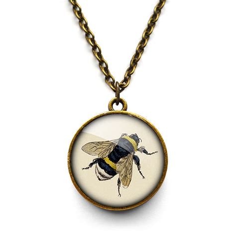 Vintage Bee Necklace Er04 Ruby Spirit Designs